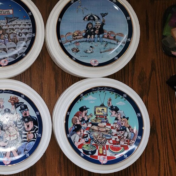 LIMITED ED DANBURY MINT THE ULTIMATE NY YANKEES FAN COLLECTOR'S PLATE SET 6 of 8 - Picture 3 of 15